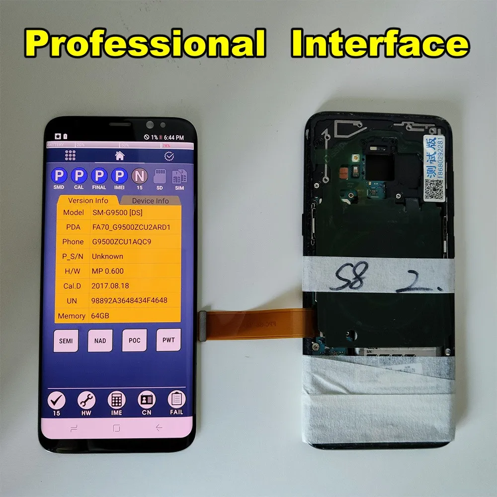 ЖК дисплейный модуль для телефонов Samsung дисплей и тачскрин с эффектом затемнения