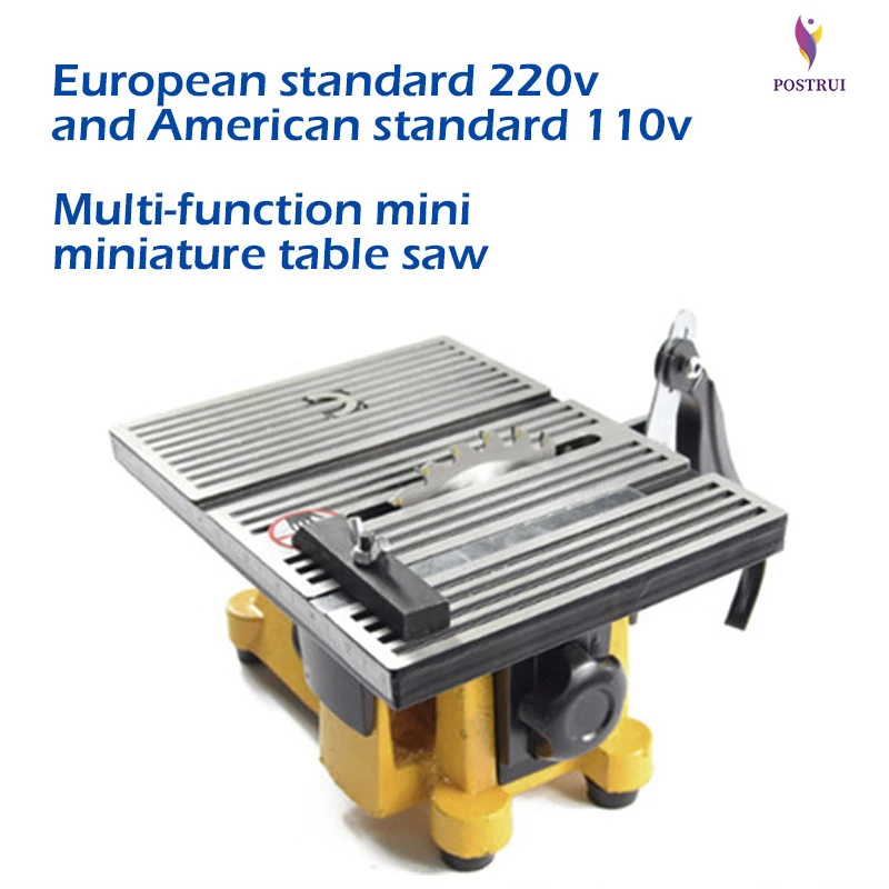 

Mini Table Saw Handmade Woodworking DIY Model Electric Polishing Cutting Tool Aluminum Alloy Circular Saw Blade 110V/220V