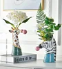 Resin Succulent Plants Flower Zebra Planter Plant Pot Vases Basket Lovely Animal Head Vase for Home Decor 1
