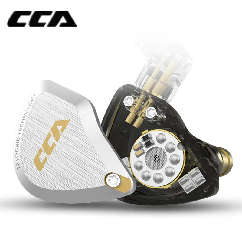 Наушники вкладыши CCA C12 5BA 1DD гибридные металлическая Hi Fi гарнитура спортивные