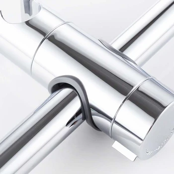 

Shower Head Holder Bracket Adjustable Shower Holder Fit Dia 18mm-25mm Universal Bracket Clamp Rail Slider ABS Chrome Plated