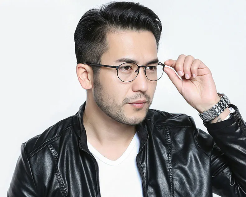 PAMULAR Alloy Glasses Men Semi Rim Full Rim Prescription Eyeglasses Frame Women Myopia Optical Frame Eyewear Eye Glasses 2062