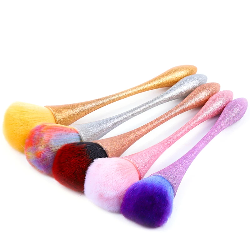 

1 Pcs Nail Brush Cleaning Remove Dust Powder Nail Art Manicure Soft Remove Dust Colorful Clean Nail Makeup Brush