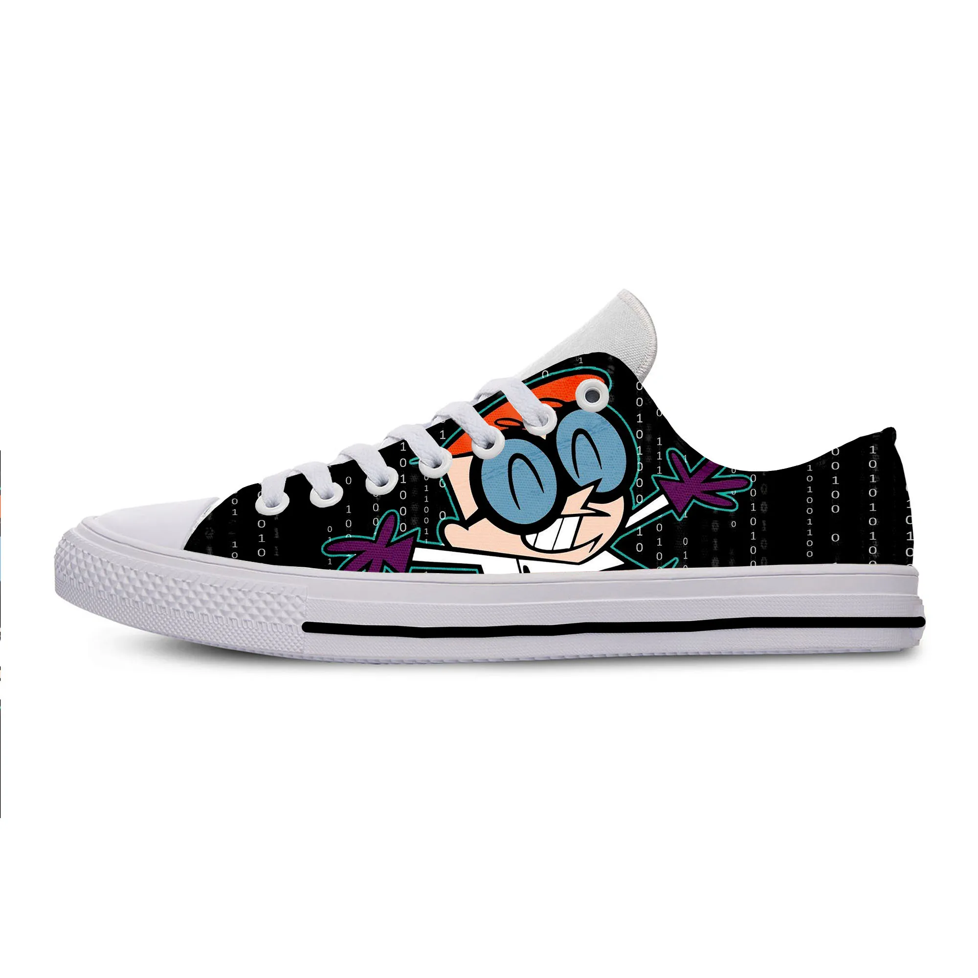 Горячая Мода Dexter's Laboratory Dexter Genius новые Мультяшные мужские/wo мужские повседневные кроссовки легкая обувь