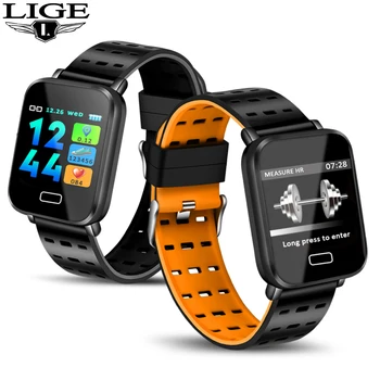 

LIGE 2020 Fitness Smart Watch Men Women Waterproof Sports Smart Bracelet Heart Rate Monitor Multi-function mode For Android IOS