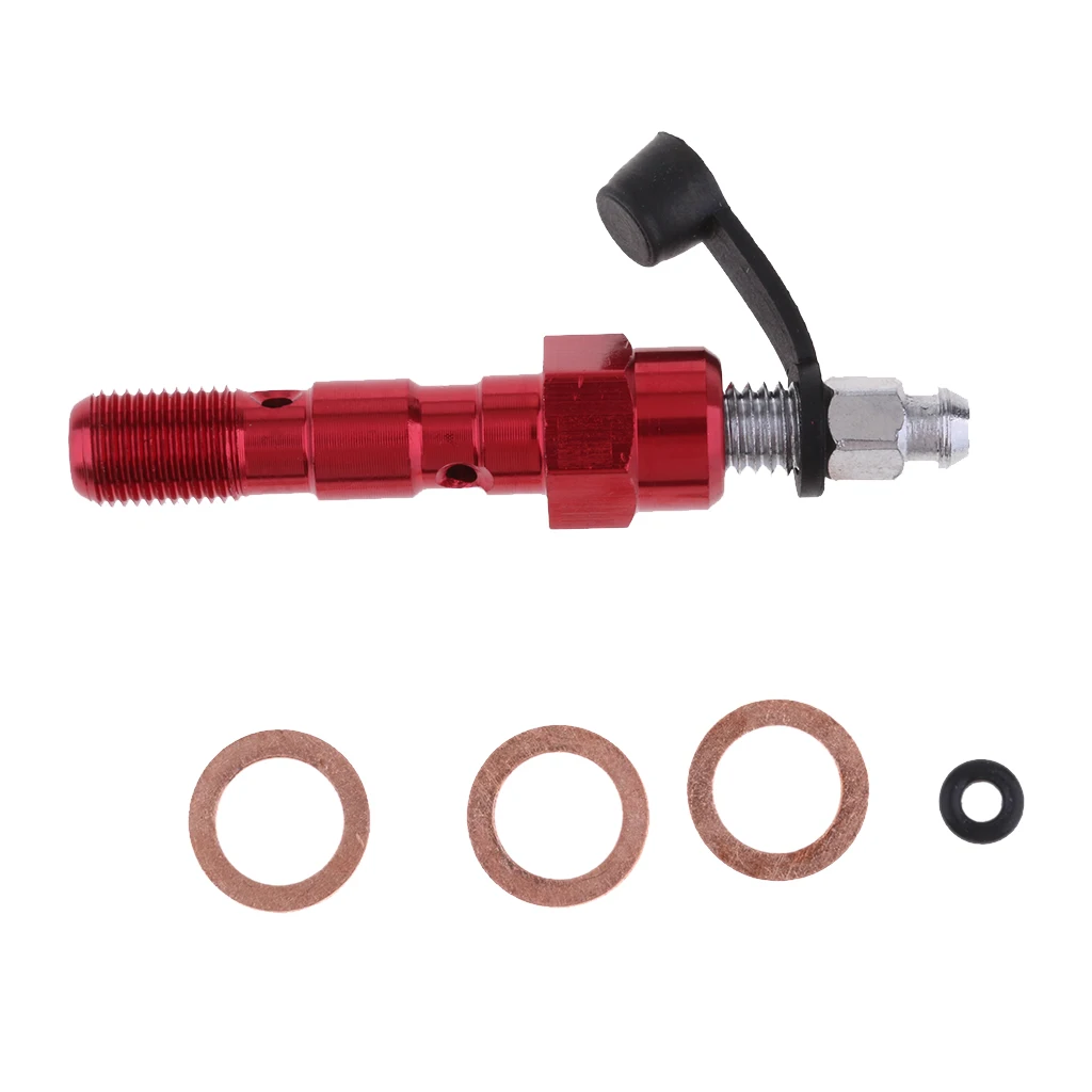 Motorcycle Double Banjo Bolts & Washers for Brake Caliper Master Cylinder M10 x1.25/M10 x 1.0mm