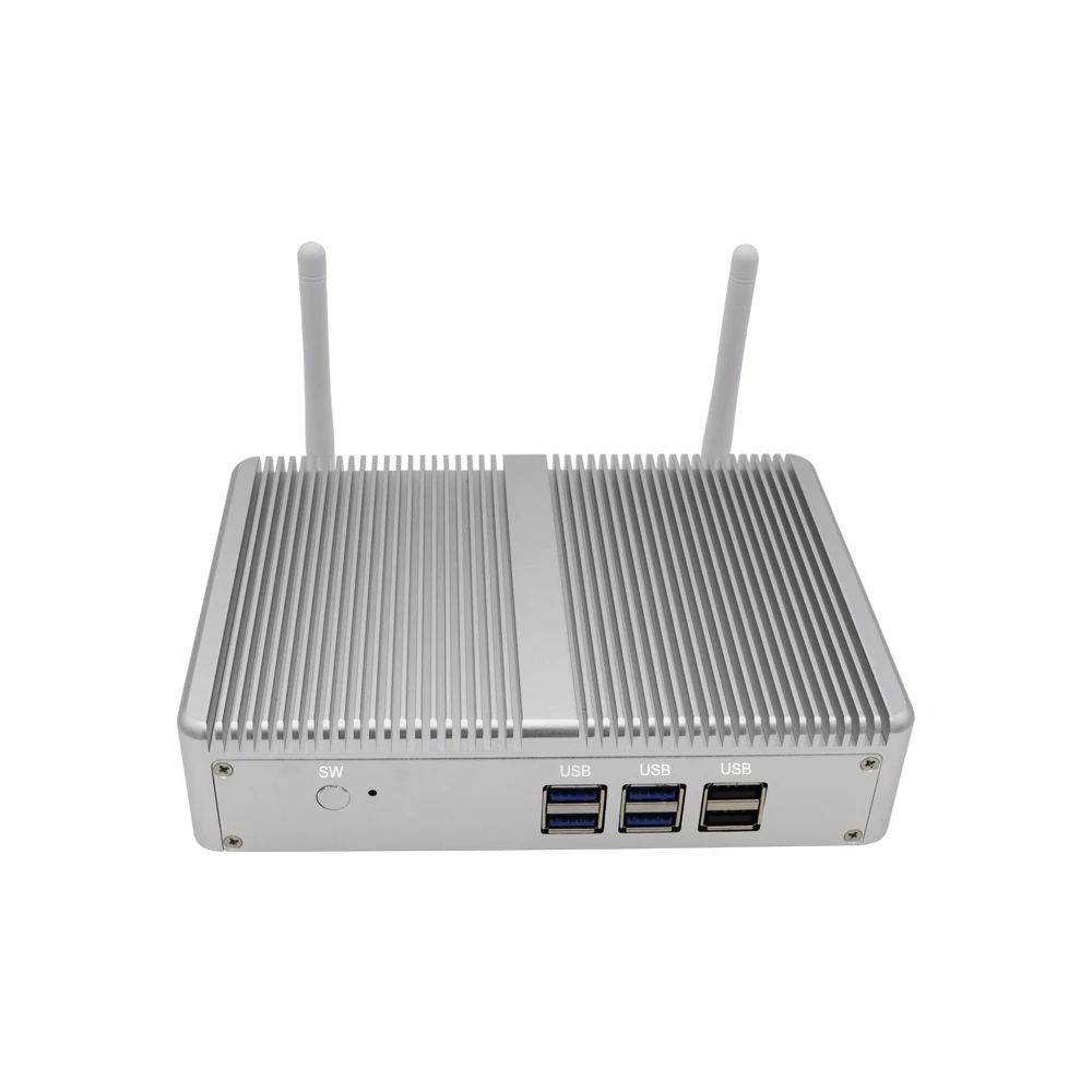 Мини ПК без вентилятора Eglobal Nuc Windows 10 Linux Barebone Intel N3150 четырехъядерный процессор