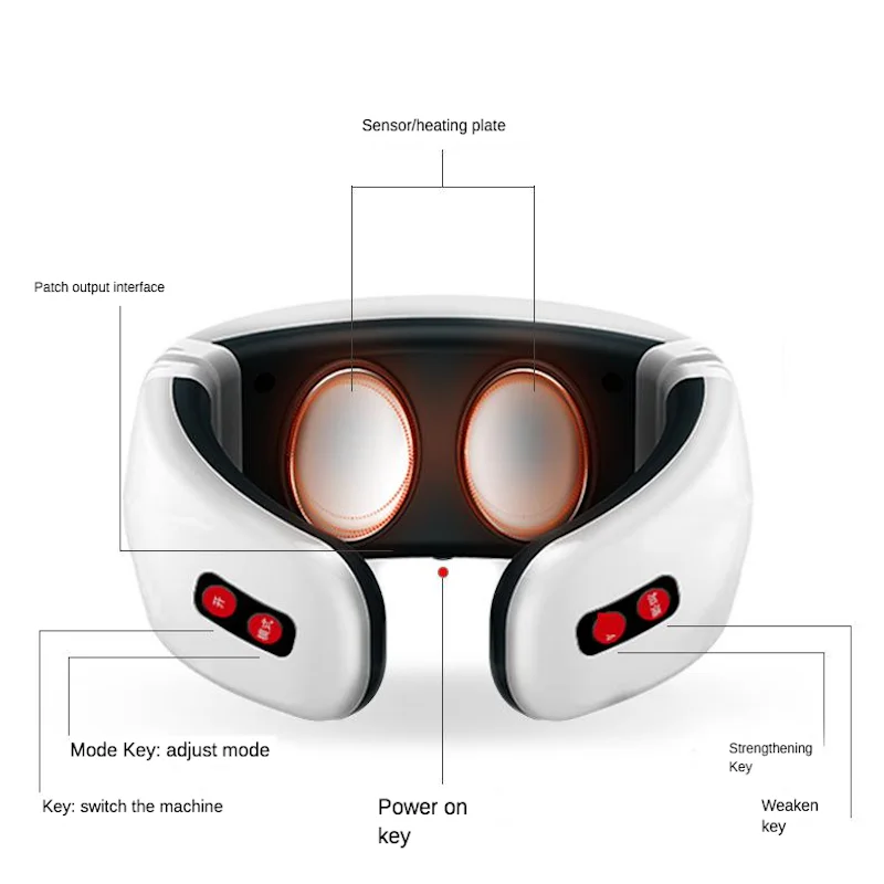 

Manufacturers Direct Selling New Style Smart Neck Massage Instrument Multi-functional Pulse Meridian Neck Physiotherapy OEM