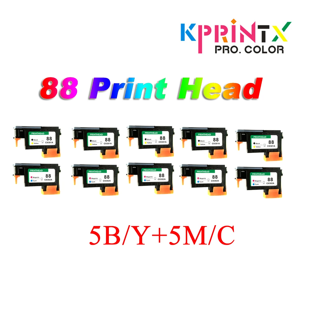 10x оптовая продажа 88 печатающих головок совместимых с hp88 K550 K5400 K8600 L7000 L7480 L7550 L7580