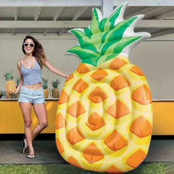 

Lounge Chair Inflatable Pool Pineapple Mat Inflatable Recliner Children Surfboard Toy Seat Ring Inflatable Backrest For Adults