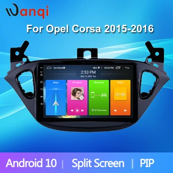 

Wanqi 8" GPS Unit Player Stereo Android10 Car For Opel Corsa 2015 2016 Split Screen Picture in Picture Audio wifi no dvd 2din