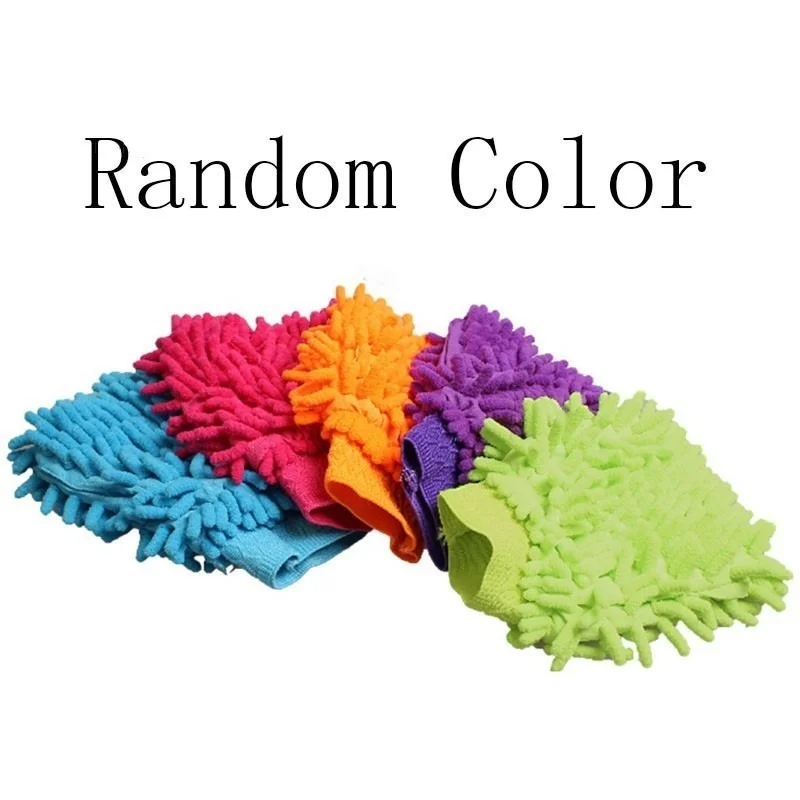 Microfiber Chenille Car Wash Glove Soft Cloth Mitt For Car Washing And Household Cleaning