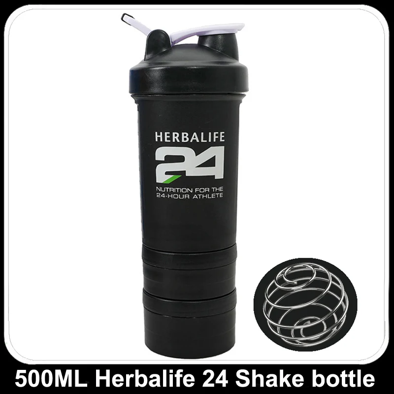 Новое поступление herbalife питательный протеиновый шейкер, бутылка Нетоксичная с широким горлышком, герметичные шейкеры для воды, 27 унций, 800 мл - Цвет: 500ml 4