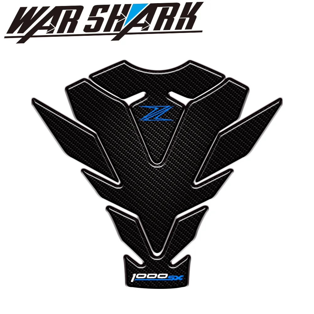 Высокий стиль Мотоцикл 3D топливный бак Pad защитные наклейки для Kawasaki Z1000SX Fishbone защитные наклейки - Цвет: C