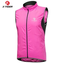 X-TIGER femmes coupe-vent cyclisme gilet sans manches réfléchissant vtt vélo veste en plein air Sport course à pied équitation à séchage rapide veste de cyclisme(China)