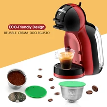 Металлическая многоразовая капсула dolcegusto из нержавеющей стали, совместимая с кофемашиной dolcegusto, многоразовая капсула Dolci