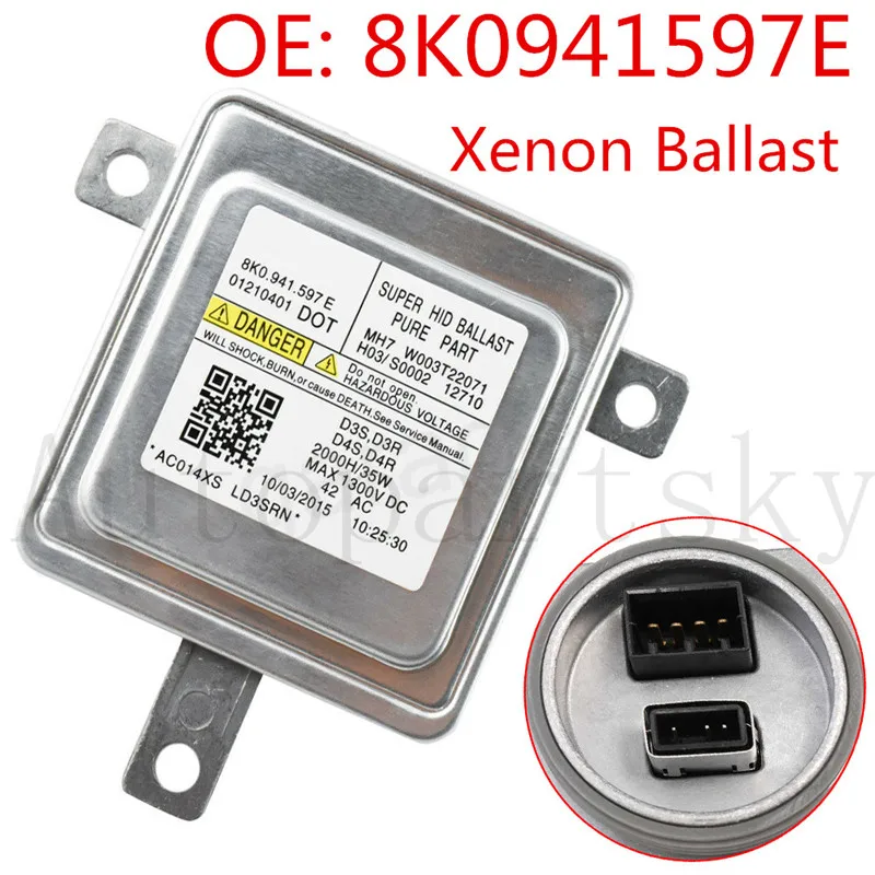 Для Audi и Volkswagen Xenon балласт HID блок управления компьютерный МОДУЛЬ ECU 8K0941597E 8K0. 941,597 E W003T20171 BAM92143700