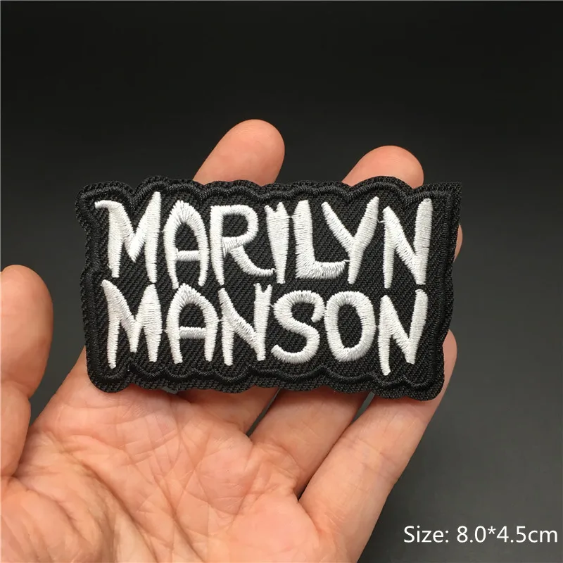 Band Rock Clothes Badges Iron On Patches Appliques Embroidered Music Punk Stripes for Clothes Jacket Jeans Diy Decoration 