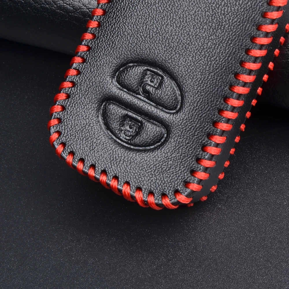 Leather Car Key Case Cover Keychain Holder For Toyota Land Cruiser Prado 150 Camry Prius Crown For Subaru Foreste XV