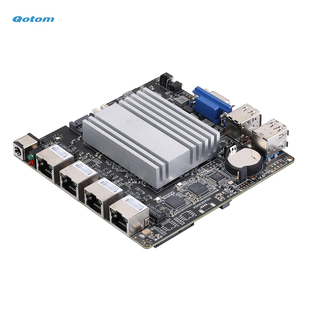 Нано ITX материнская плата Q1900G4 M с Bay Trail J1900 бортовой процессор 4 ядра 2 0 ГГц VGA 4x Gigabit