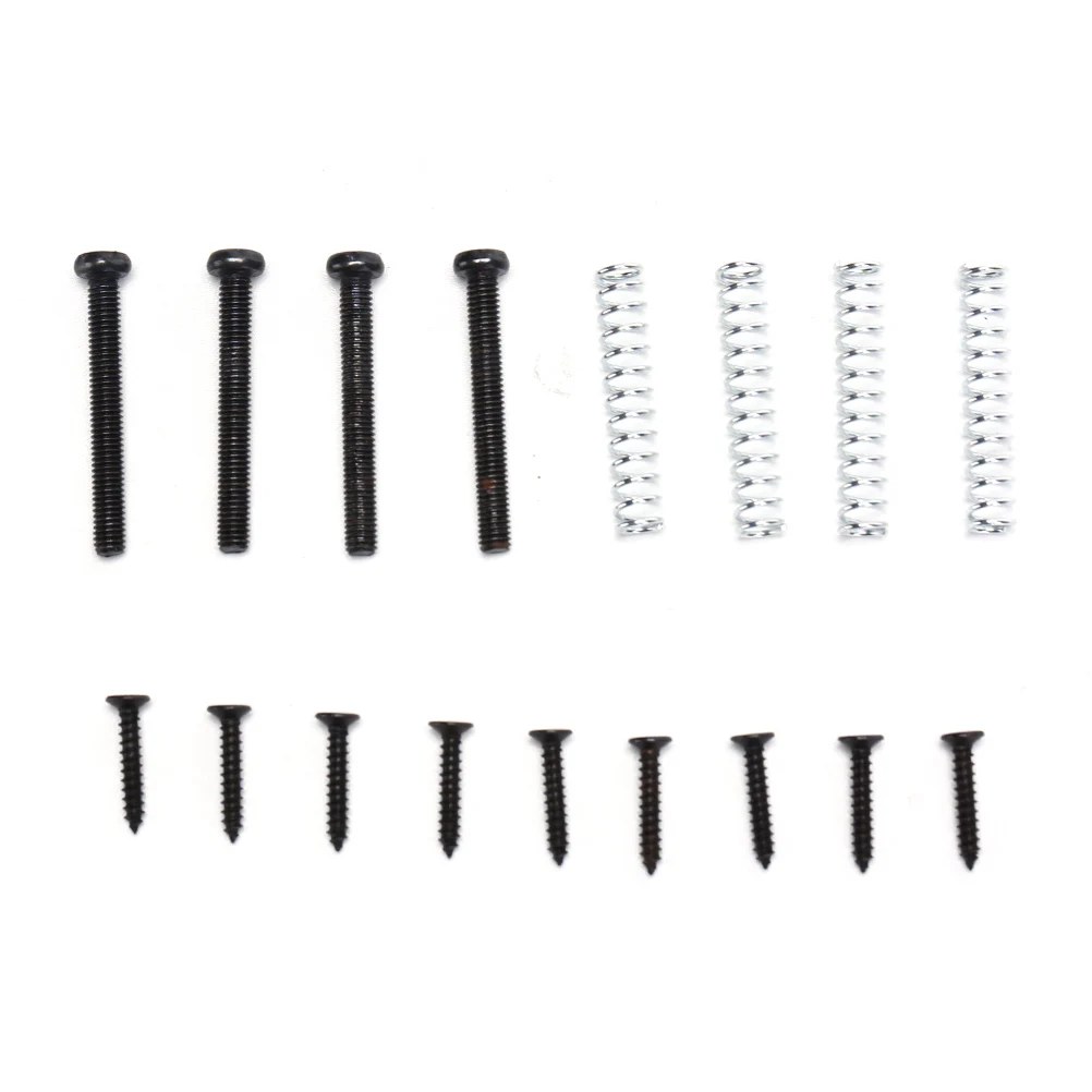 HOT!Height Screw W/Spring Black Easy Install Accessories Guitar Humbucker Pickup Ring+Mounting Screws Set Kits | Спорт и развлечения