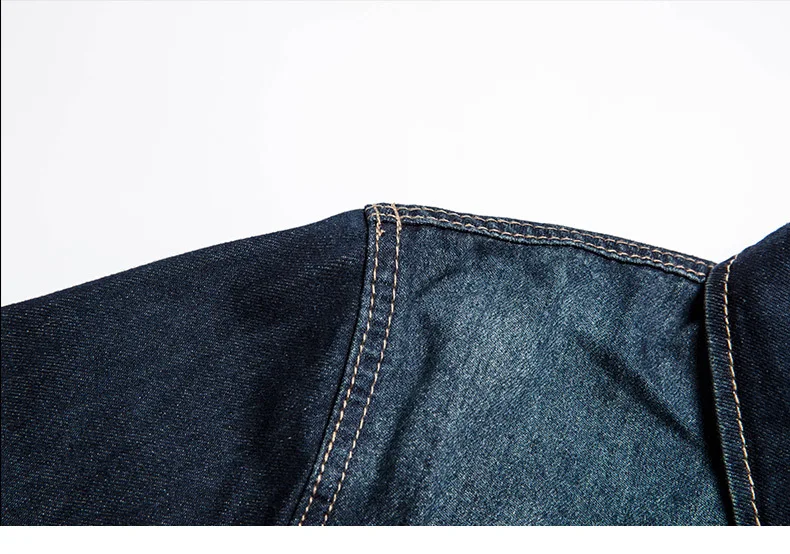 8XL 7XL 6XL 5XL Spring Autumn Denim Jacket Men's Lapel Embroidery Casual Mens Jeans Jackets Multi-pocket Male Cowboy Coats Solid