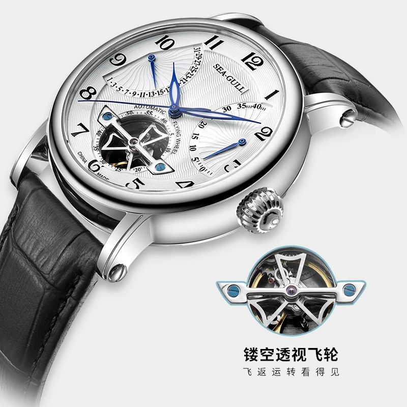 Новые продукты часы Чайка Роскошные Мужские автоматические механические часы высокого бренда 50 м водонепроницаемый браслет мужские спортивные - Цвет: 819.317