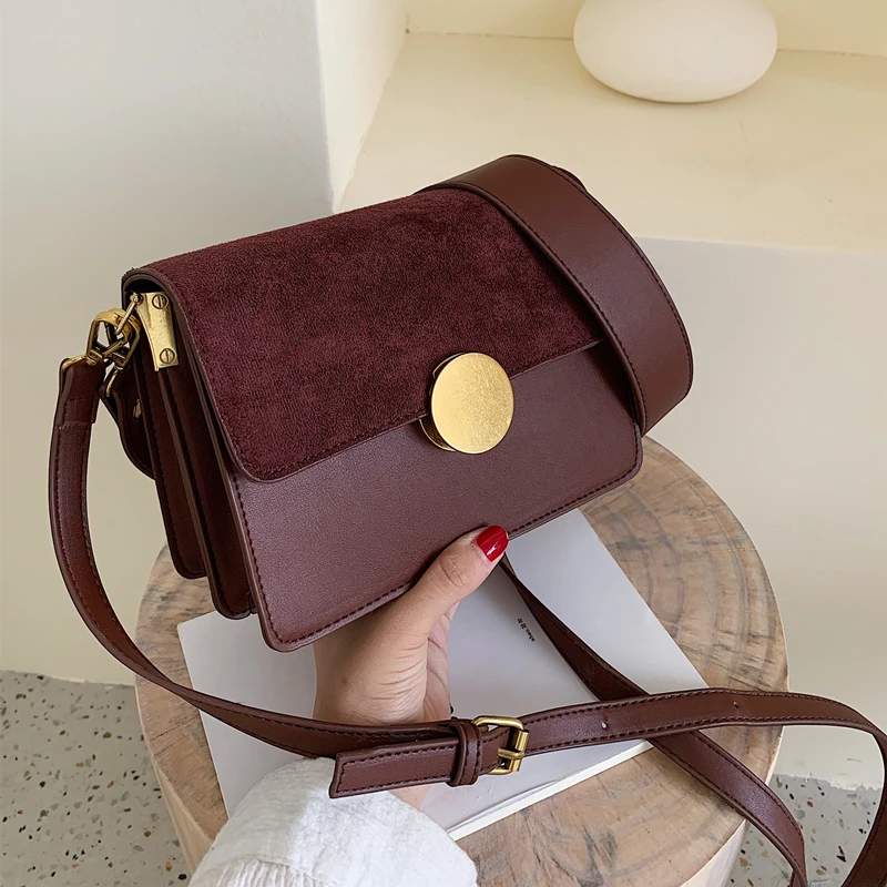 

Scrub & PU leather small Crossbody Bags For Women 2019 Fashion chain Designer Shoulder Bag Sac A Main Female Handbags and Purses