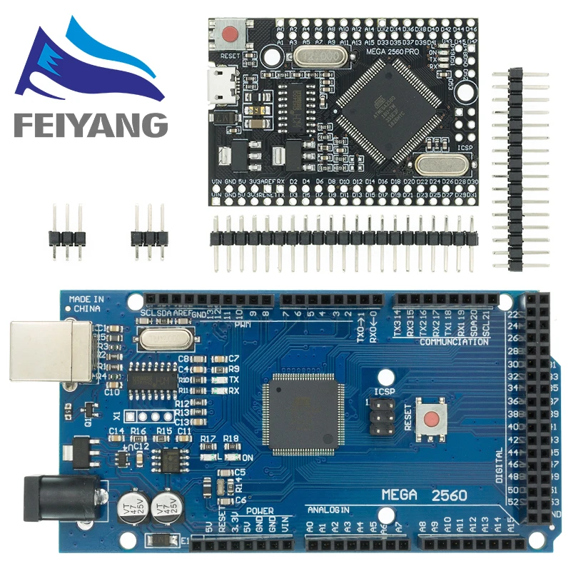 Макетная плата MEGA2560 MEGA 2560 R3 (ATmega2560-16AU CH340G) Pro mini USB с кабелем для arduino | Электронные