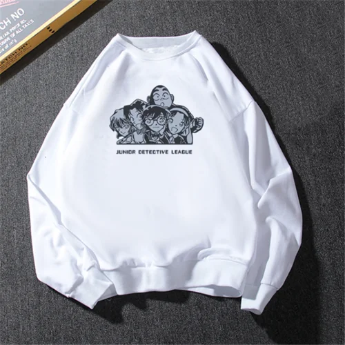 Detective Conan/толстовка для мальчиков с героями мультфильмов; мужские толстовки с круглым вырезом; хлопковая уличная одежда; сезон осень-зима; одежда на заказ; принт «сделай сам» - Цвет: 5