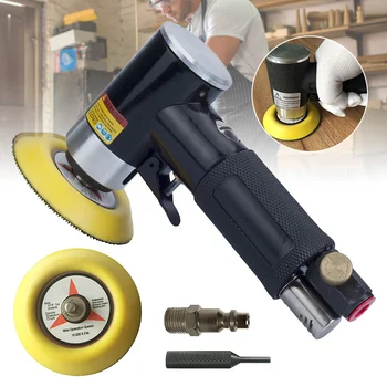 

Pneumatic Sanding Tool Straight Core Pneumatic Polishing Machine with 2 Inches 3 Inches Grinding Discs TN99