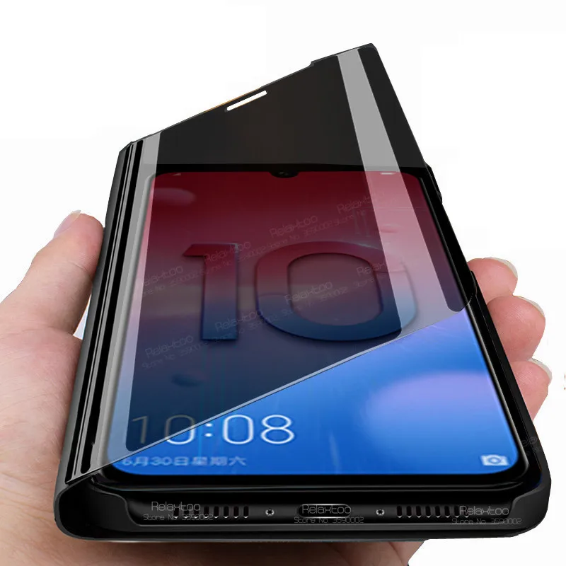 Зеркальный умный флип-чехол для huawei honor 10 lite 20 pro 10i 20s 8s 8c 8a 8x Магнитный чехол с