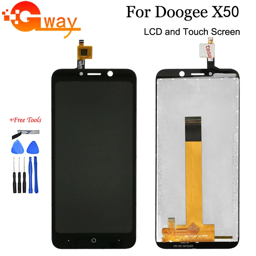 Для 5 0 &quotDoogee X50/X50L ЖК-дисплей + кодирующий преобразователь сенсорного экрана в