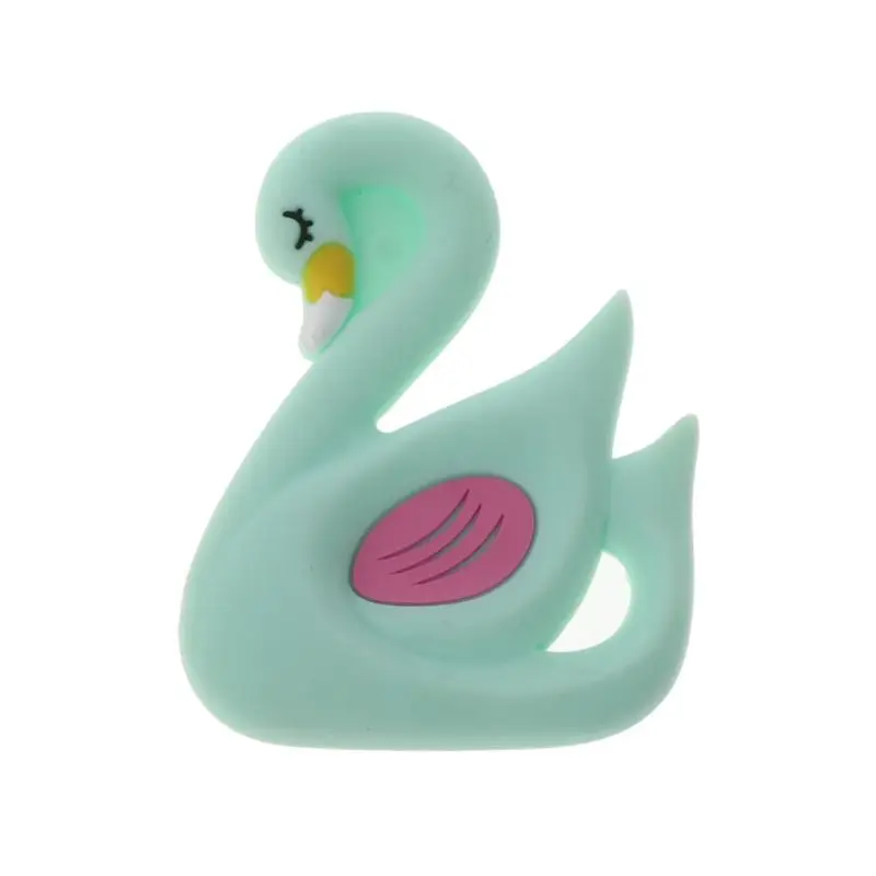 1PC Baby Teething Toys Soft Sensory BPA Free Silicone Teethers Soothing Pain Relief - Цвет: Зеленый