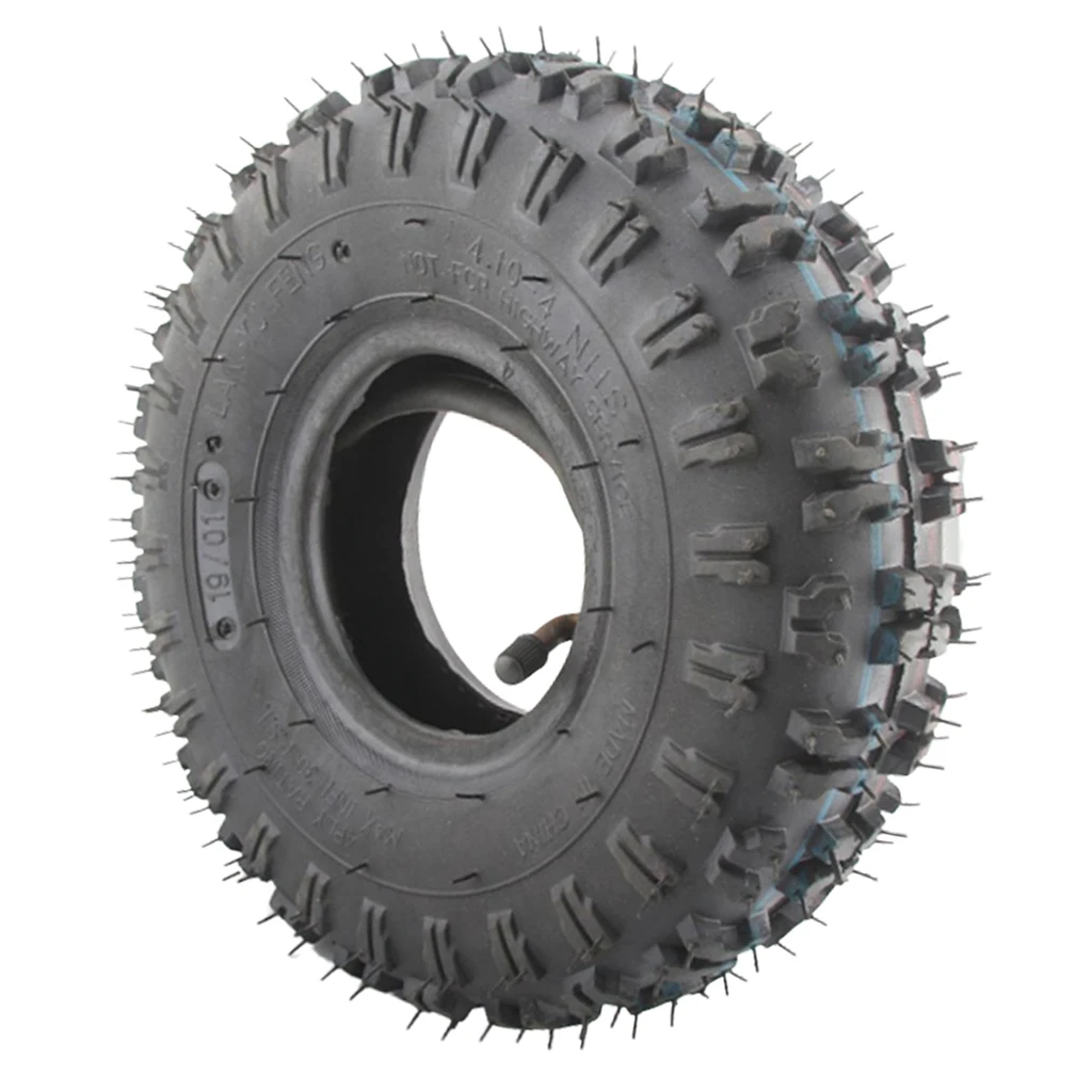 4.10-4 410-4 4.10/3.50-4'' Inner Tube and Tire for Hand Truck, Garden Cart, Snowblower, Lawn Mower, Wheelbarrow and More