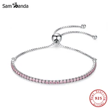 Оригинальная сверкающая нить из стерлингового серебра 925 пробы браслет регулируемые серьги звено цепи подходят к браслетам Pandora Браслеты