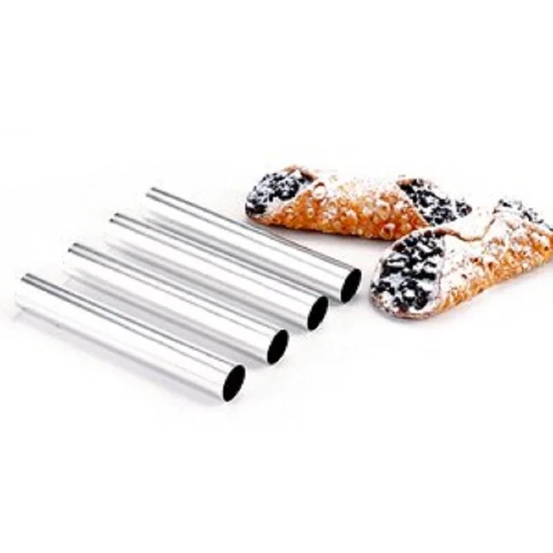 Alluminum Cannoli Forms 4 трубки/пачки Cannolo прямая трубка не прилипает/anode Croissant Датская