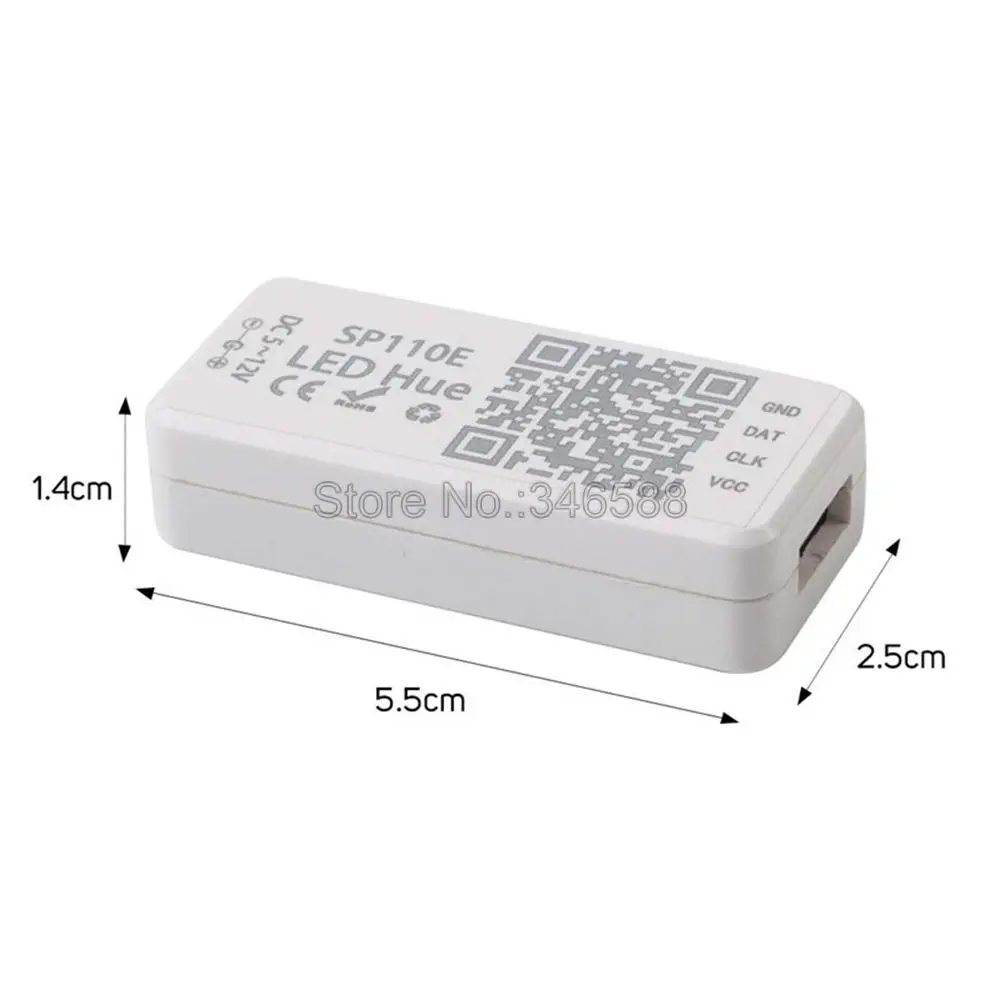 SP110E Bluetooth пиксельный контроллер 1024 пикселей для DC5V DC12V WS2811 WS2812 SK6812 RGB RGBW APA102 WS2801 цветная светодиодная лента мечты