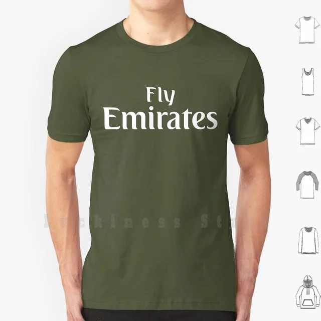 Fly Emirates T Shirt Big Size 100 