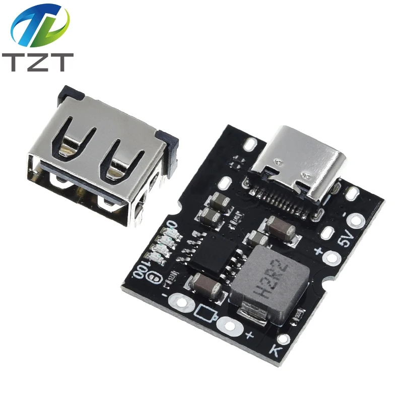 Typ-C USB 5V 2A Boost Converter Step-Up Power Modul Lithium-Batterie Lade schutz bord LED Display USB Für DIY ladegerät – Detail 2