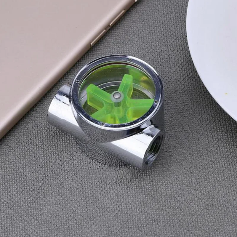 

Flow Meter Water Cooling Flow Indicator Meter copper Flow Meter Computer Water Cooling Flow Indicator for PC Water Cooling