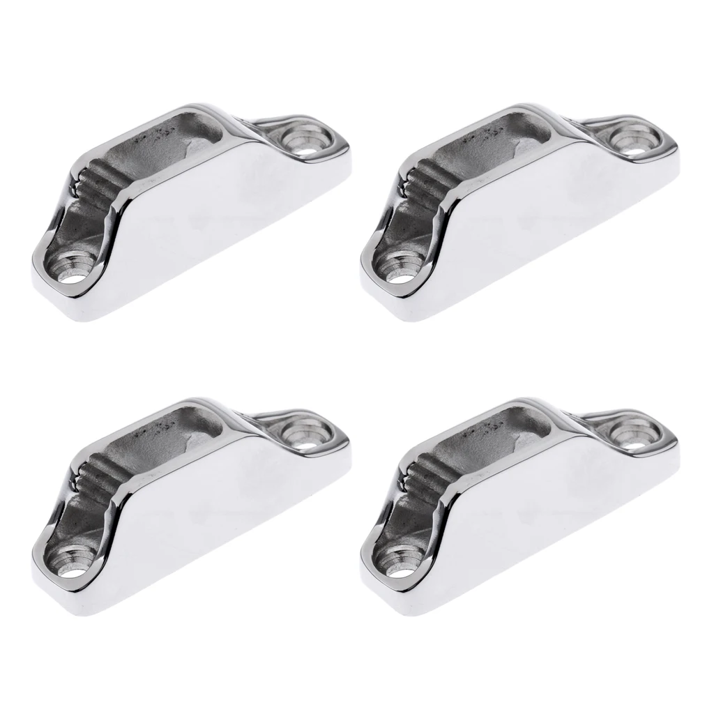 4 шт. лодка Fairlead Clam Cleat веревка Inox-нержавеющая сталь для 3 мм/6 мм линий