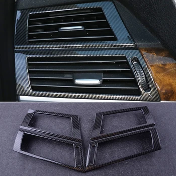 

DWCX 2pcs ABS Dashboard Side Air Conditioning Vent Outlet Cover Frame Trim Fit For BMW X5 E70 X6 E71 2008-2010 2011 2012 2013