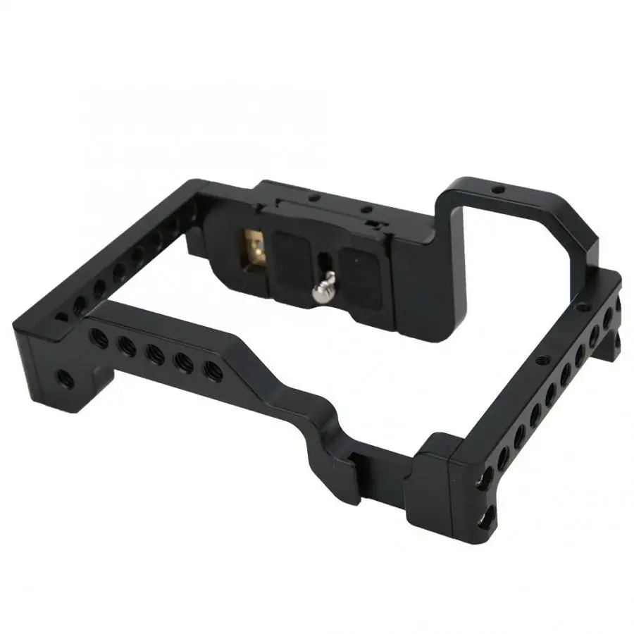 Портативный алюминиевый сплав DSLR клетка для камеры sony A6400 A6500 поддержка вспышки микрофон монитор СВЕТОДИОДНЫЙ свет камеры клетка