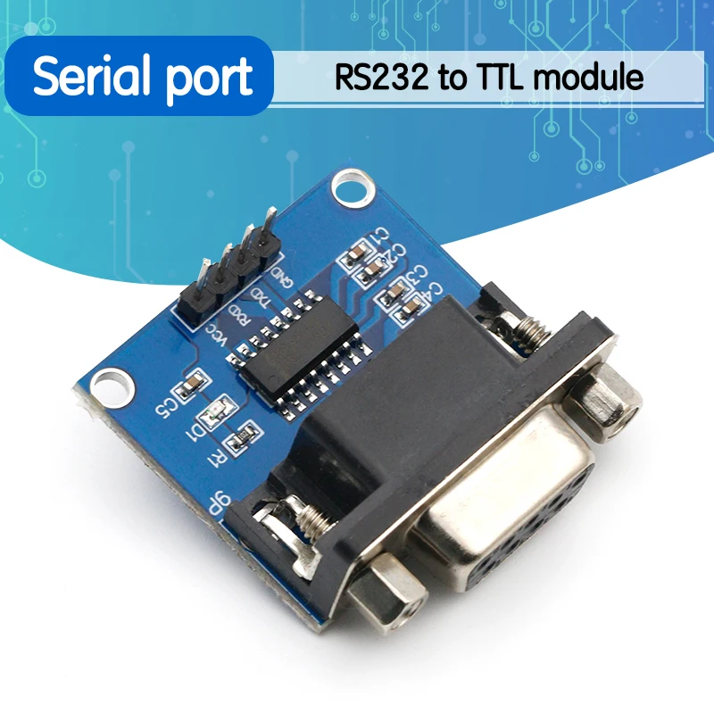 MAX3232 RS232 в TTL модуль конвертера последовательного порта DB9 разъем MAX232 для