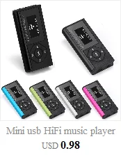 Мини Портативный usb HiFi музыкальный плеер MP3 walkman воспроизводитель MP3 плеер Поддержка Micro SD TF карта 32 Гб спортивный музыкальный медиаплеер