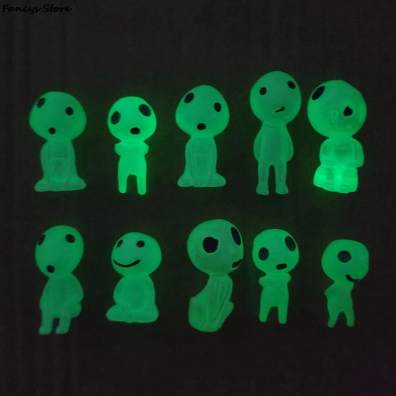 

10 Pieces Japanese Anime Elves Kawai Have Love Resin Fairy Forest Ornaments Decoration Home Garden Gifts Kids Fluorescence Decor