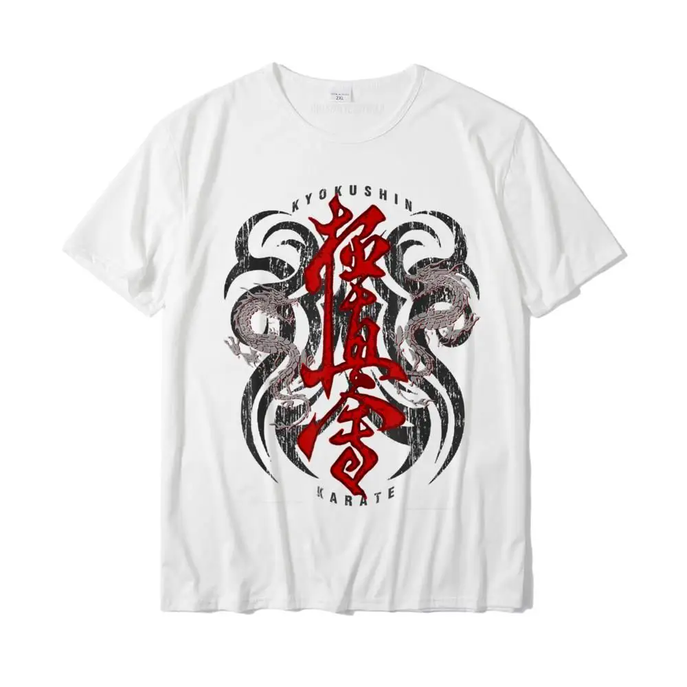 Coupons Casual Normal Tshirts O-Neck Pure Cotton Man Tops Tees Short Sleeve VALENTINE DAY Normal Tees Top Quality Kyokushin Karate Dragons Kyokushih Gift T-Shirt__MZ22871 white