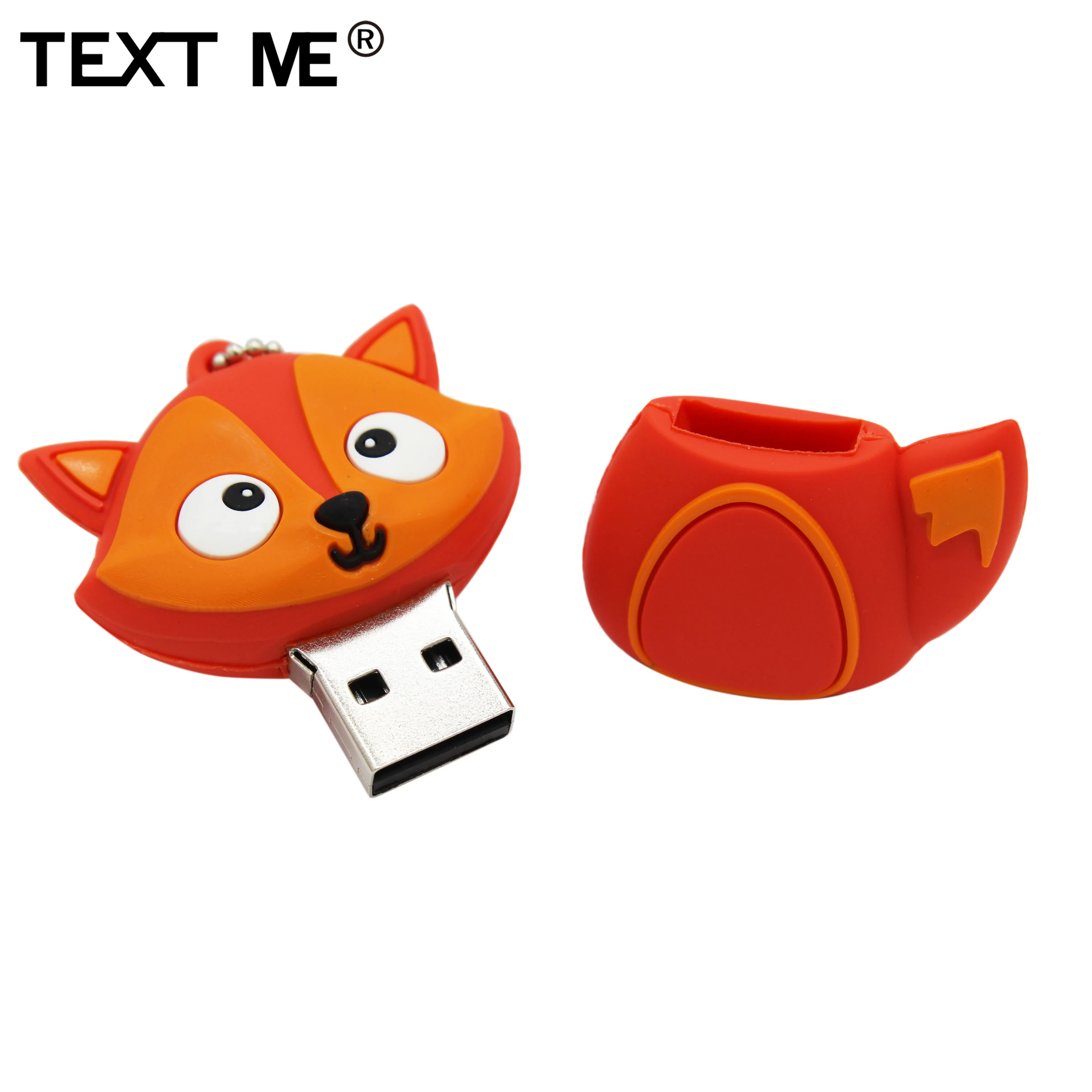 Usb флеш накопитель TEXT ME 64 ГБ с рисунком пингвина Совы лисы usb 2 0 4 8 16 32 флешка