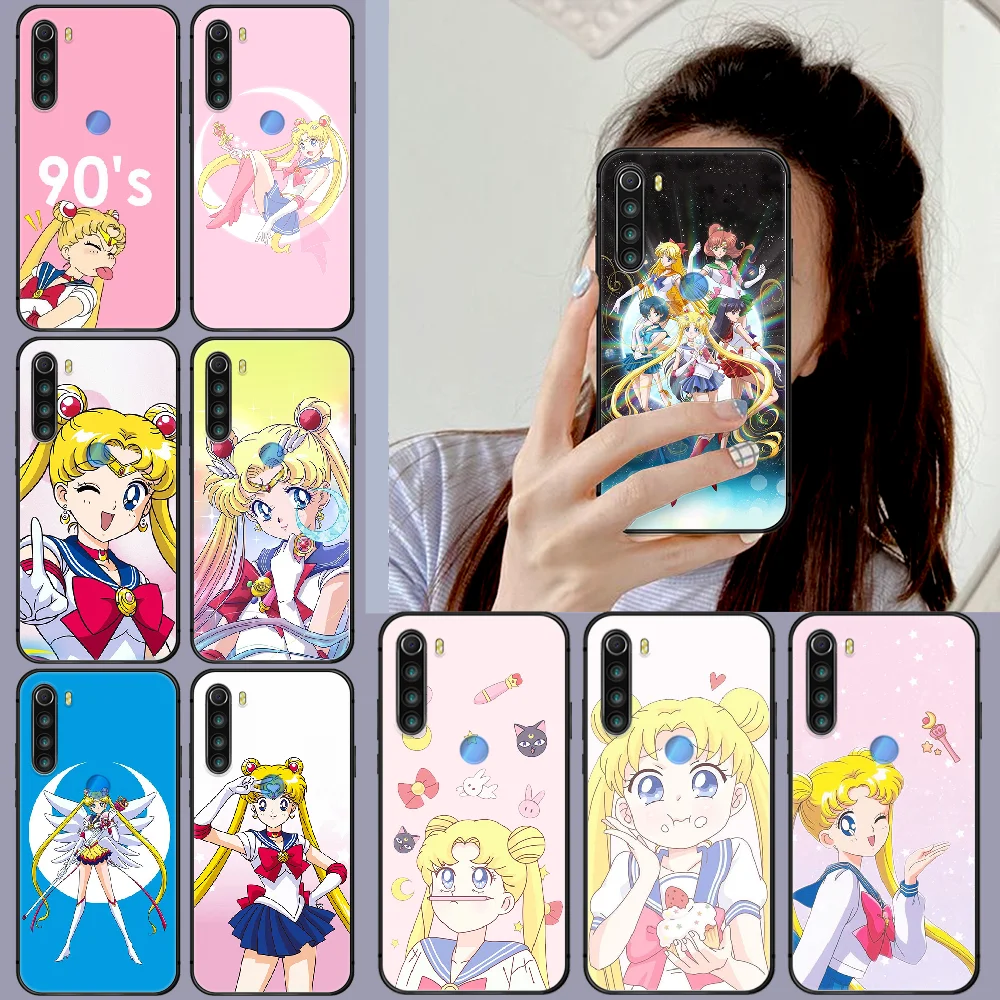 Чехол с Сейлор Мун из мультфильмов для XIAOMI Redmi 7a 8a S2 K20 NOTE 5 5a 6 7 8 8t 9 9s pro max роскошный